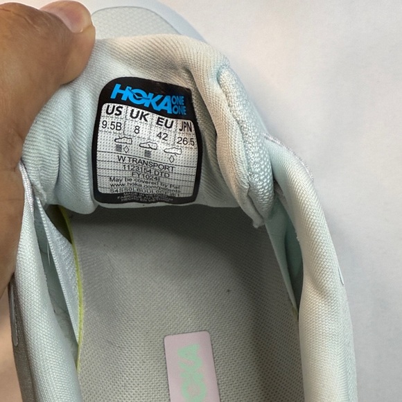 Hoka Transport Athletic Shoes in Light Blue and White - Picture 6 of 9